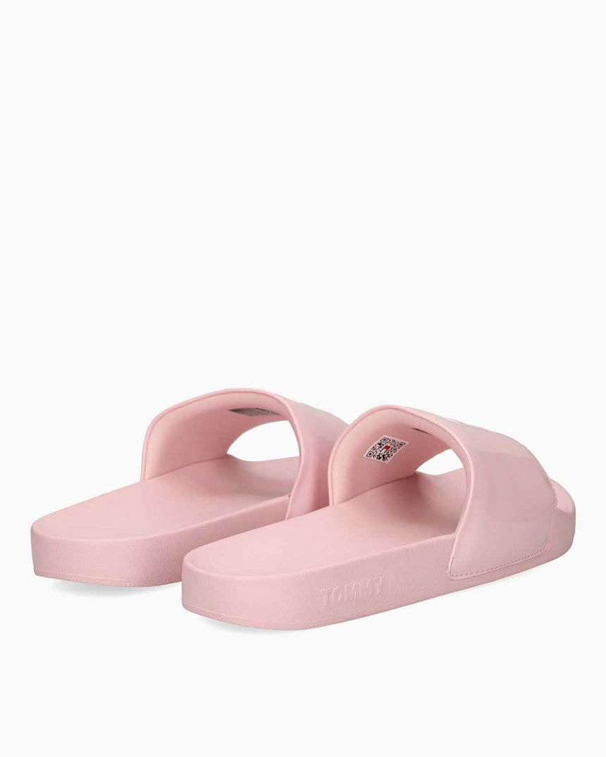 Tommy Hilfiger Bubble Bayrak Logolu Kadın Havuz Terlik Misty Pink