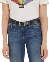 Tommy Hilfiger Tjm Oval Fixed Kemer Black