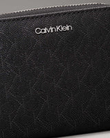 Calvin Klein Must Medium Zip Around Wallet Cüzdan Black Mono