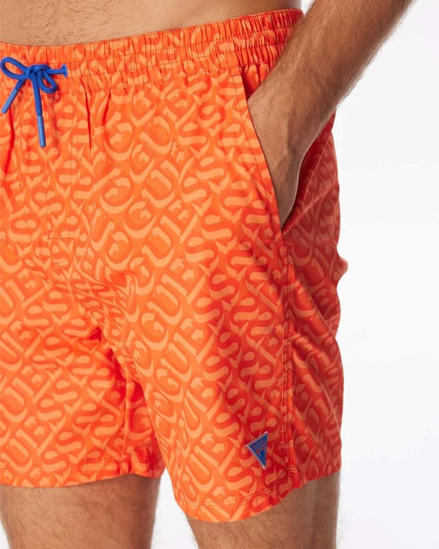 Guess Swimtrunk Bottoms Deniz Şortu Orange