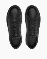 Calvin Klein Lor Top Lace Up Lth Mono Erkek Sneaker Triple Black Mono