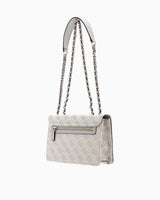 Guess Monogram Baskılı Omuz Çantası Dove Logo