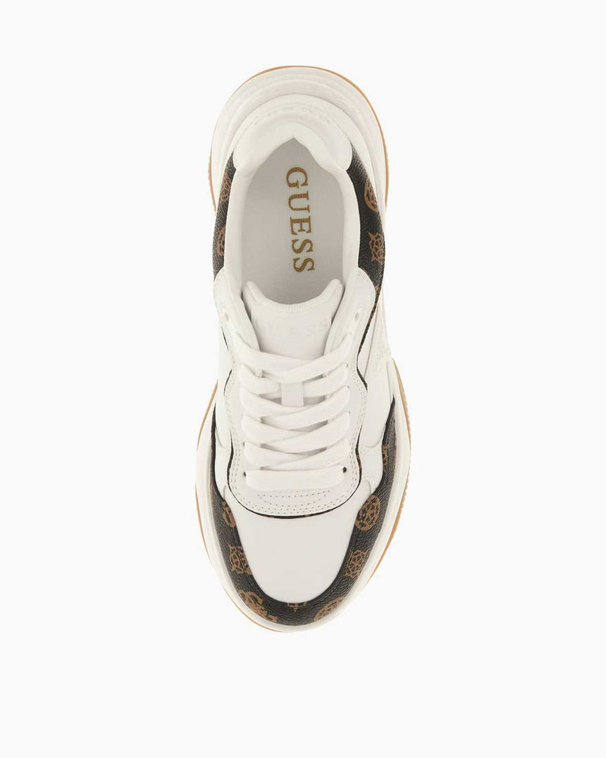 Guess Hapyy3 Kadın Sneaker White Brown