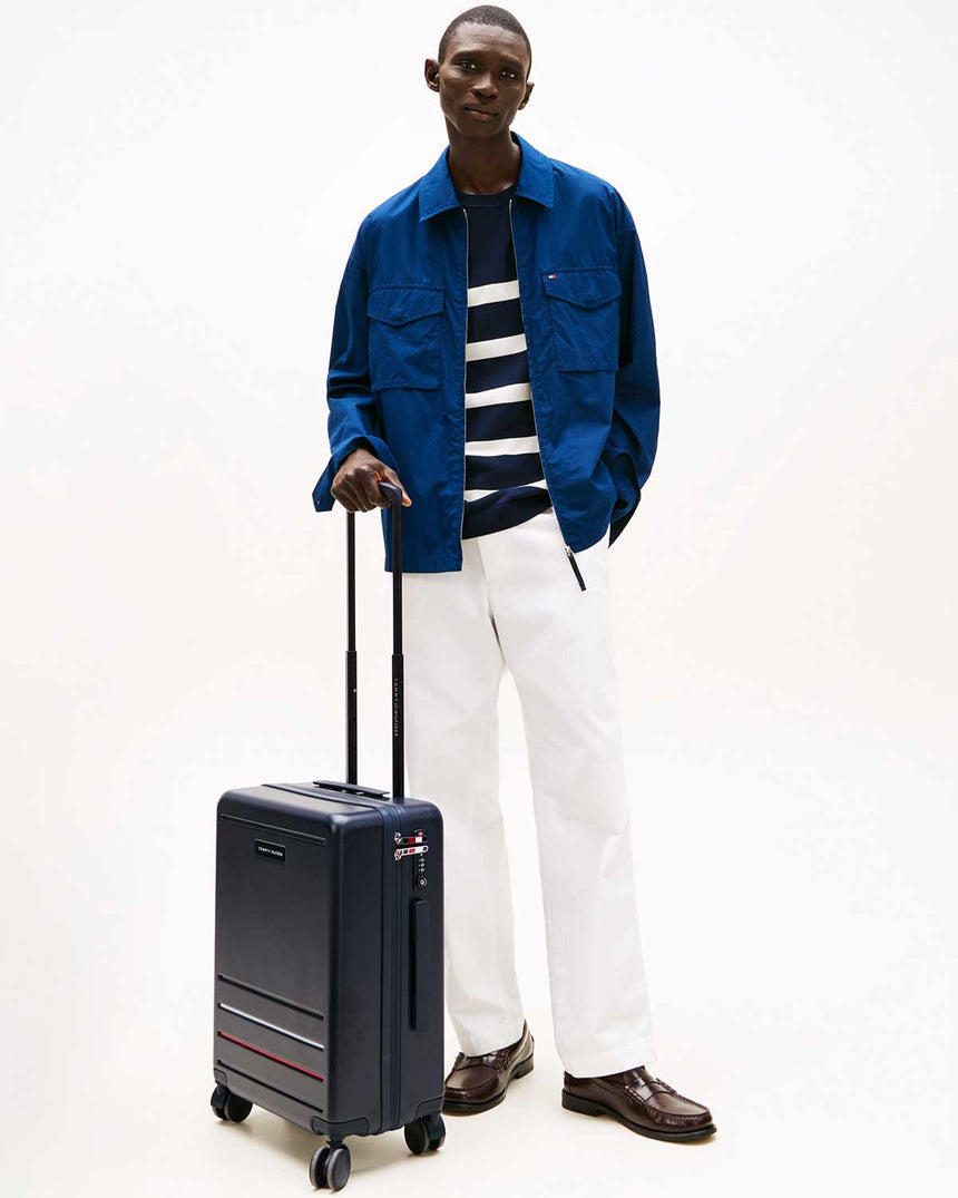Tommy Hilfiger Suitcase Carry On Kabin Boy Valiz Space Blue