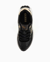 Guess Luckei Monogram Logolu Sneaker Black Brass