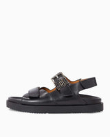 Tommy Hilfiger Hardware Sporty Kadın Deri Sandalet Black
