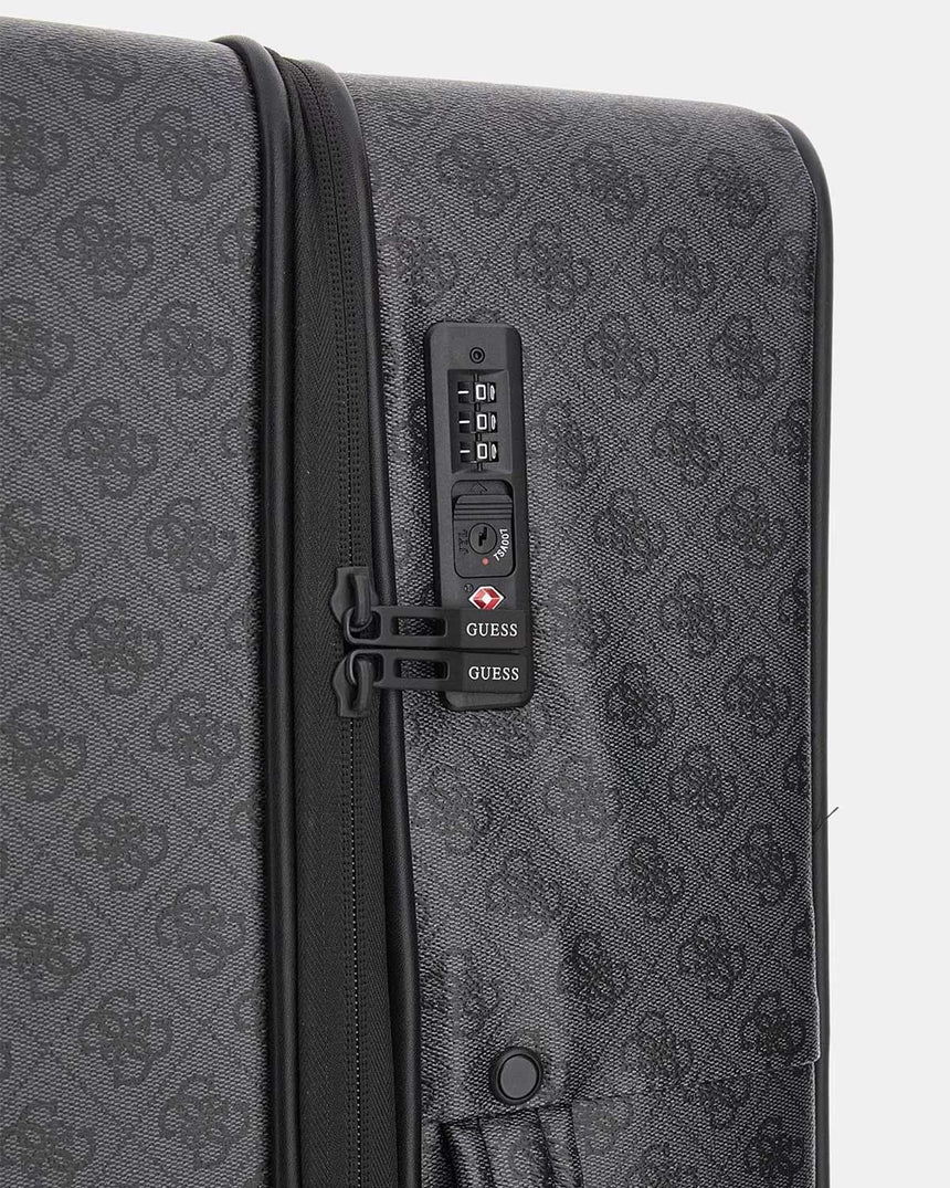 Guess Napoli Spinner Büyük Boy Valiz Coal