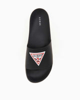 Guess Ön Logo Yazılı Terlik Black