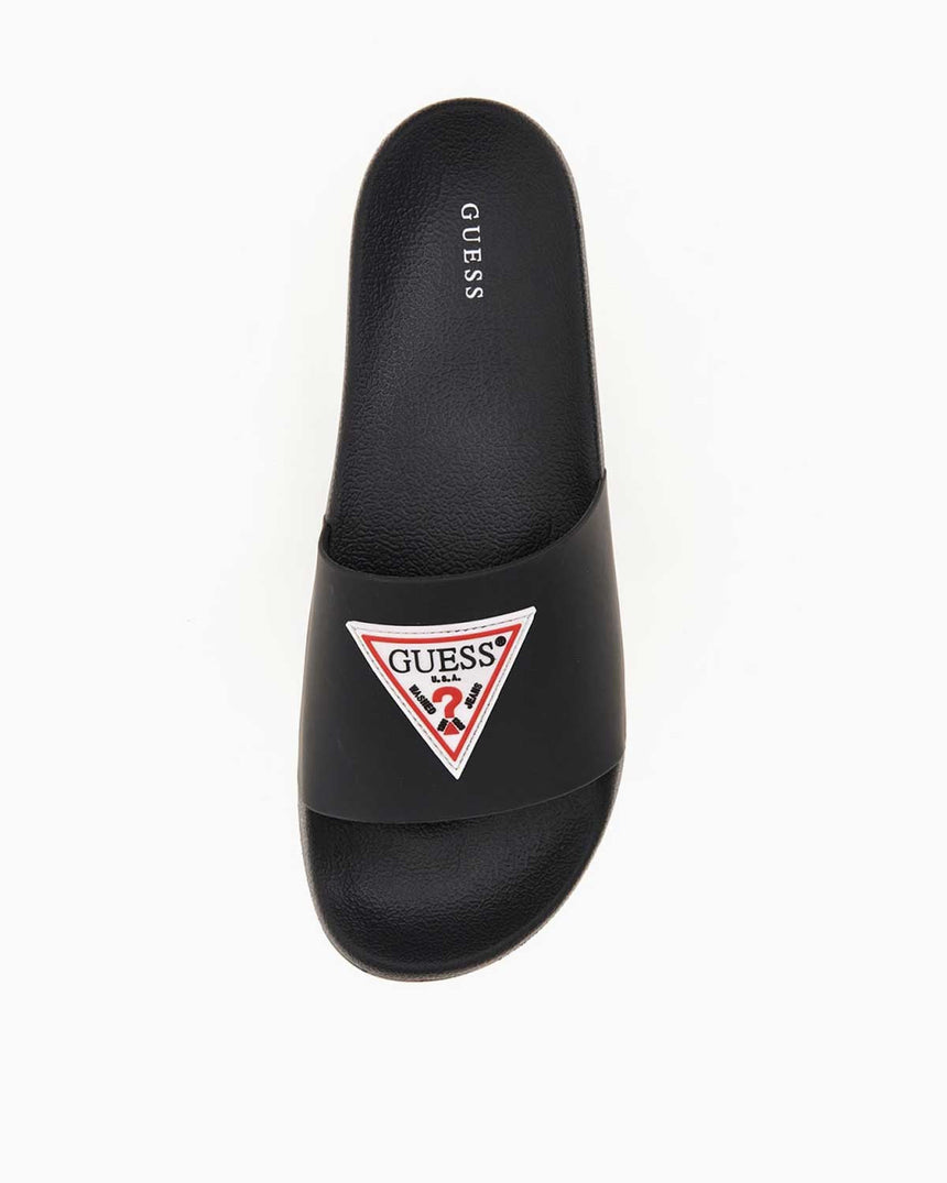 Guess Ön Logo Yazılı Terlik Black