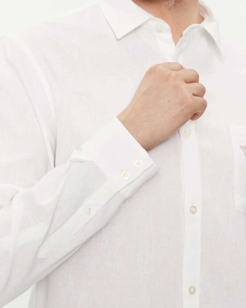 Guess Voven Tops Logolu Gömlek