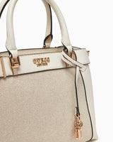 Guess Anadela Satchel El Çantası Natural/Off White