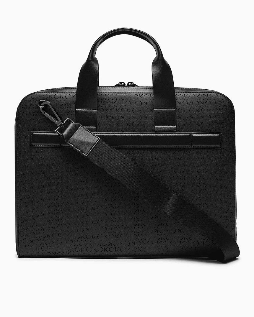 Calvin Klein Modern Bar Slim Laptop Bag Mono Black