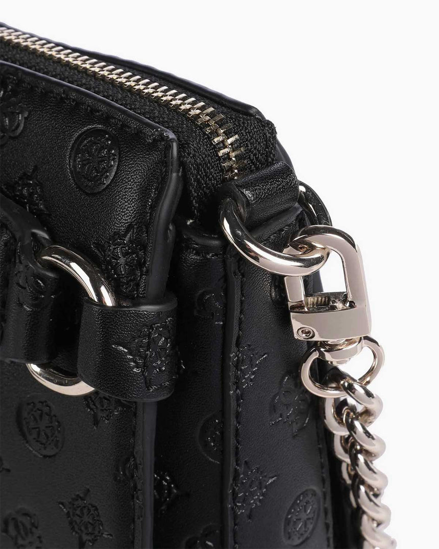 Guess Arlenal Logo Crossbody Çapraz Askılı Çanta Black Logo