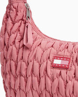 Tommy Hilfiger X-Body Kapitone Şehirli Kadın Omuz Çantası Tahiti Berry