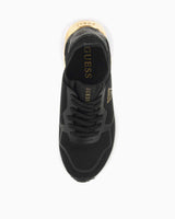 Guess Solite Gold Logo Detaylı Sneaker Black