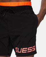 Guess Swimtrunk Medium Hammared Deniz Şortu Jet Black A996