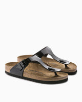 Birkenstock Gizeh BS Parmak Arası Kadın Terlik 0 Siyah Rugan