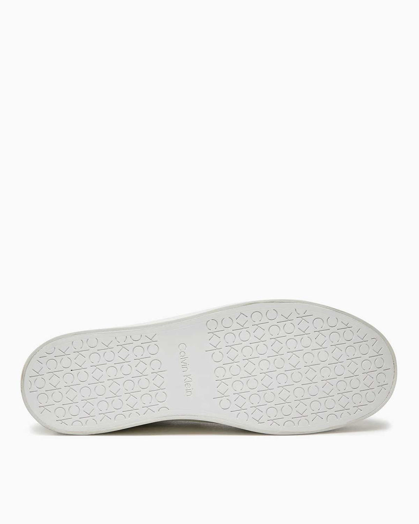 Calvin Klein Vulc Lace Up Saff Fox W/Met Bt Kadın Sneaker Dk Ecru/Brick Red