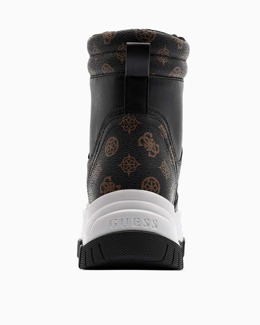 Guess Running Monogram Baskı Detaylı Sneaker Black Brass