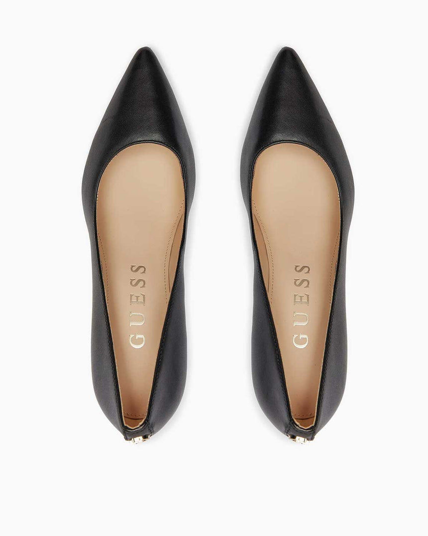 Guess Dabbey Deri Topuklu Stiletto Black