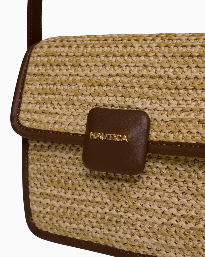 Nautica Logolu El Çantası Bej - Açık Kahve