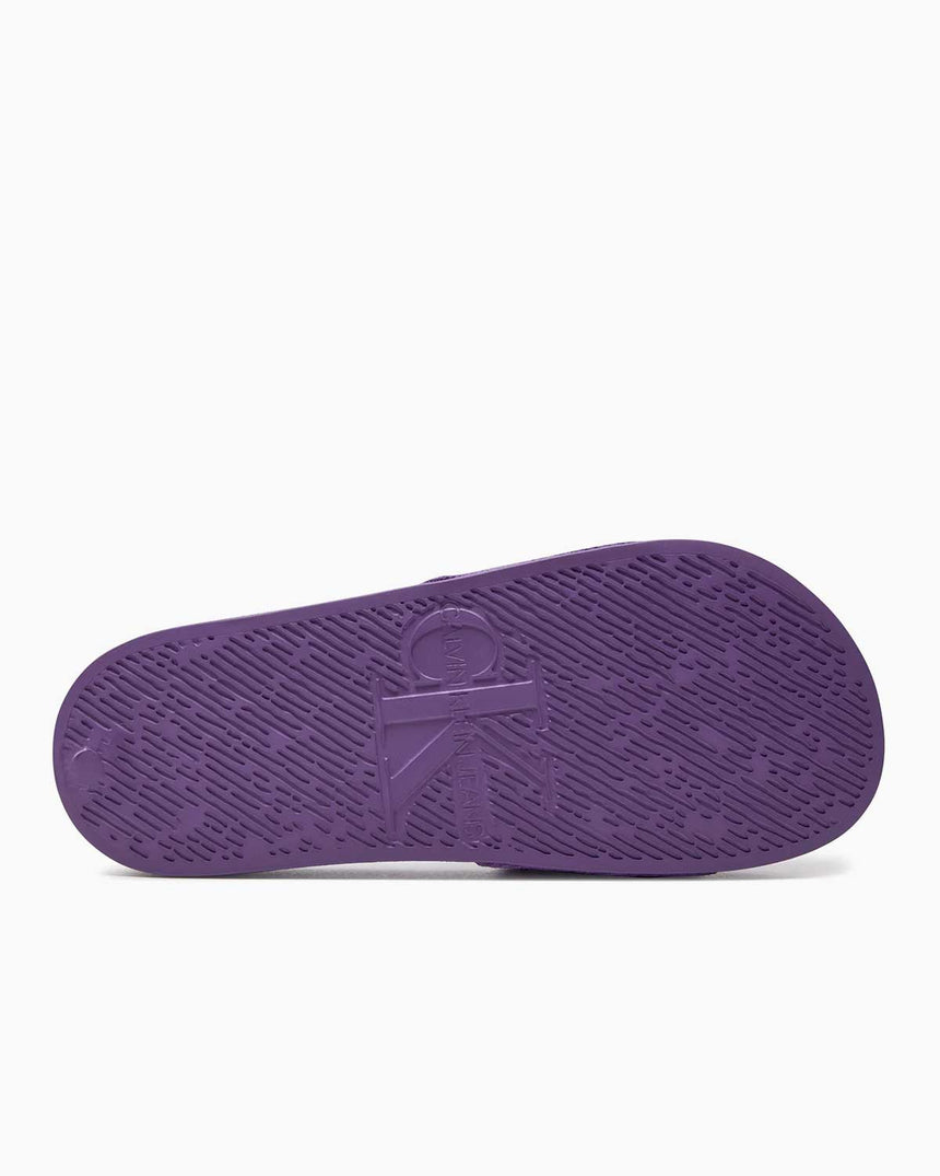 Calvin Klein Slide Monogram Flip Flops Logolu Terlik Purple