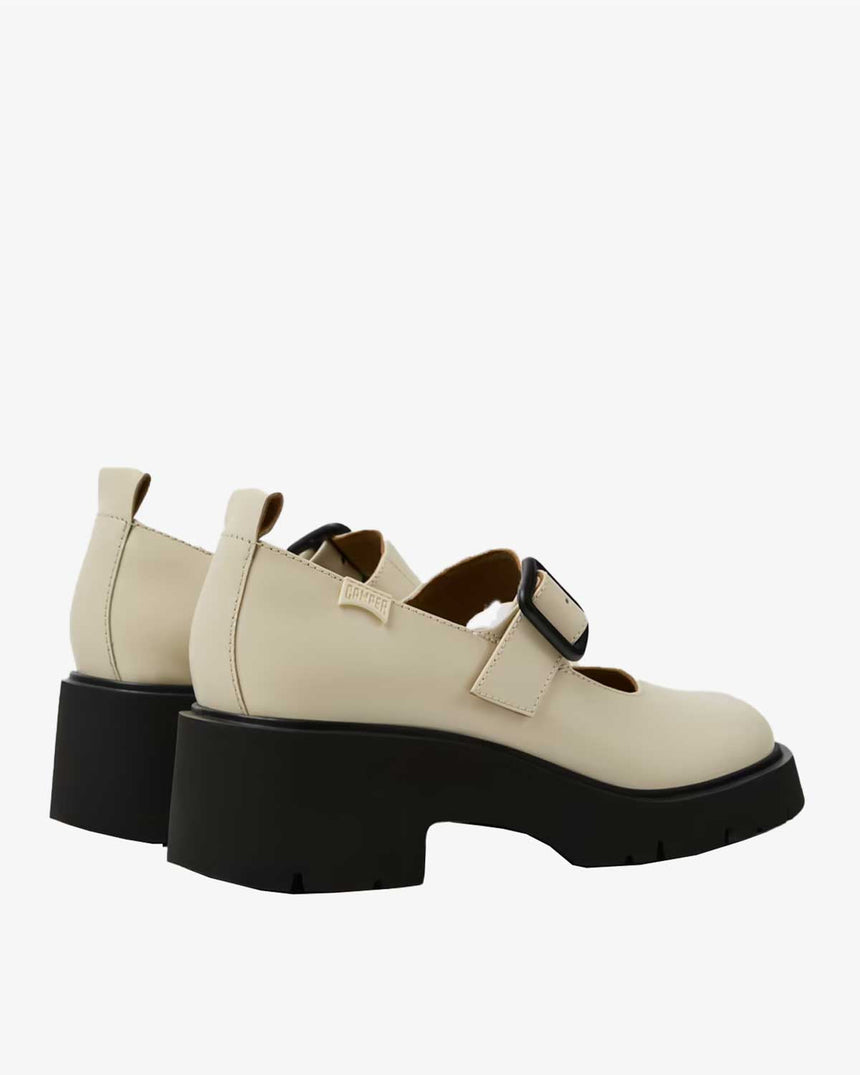 Camper Mary Jane Deri Ayakkabı Beyaz