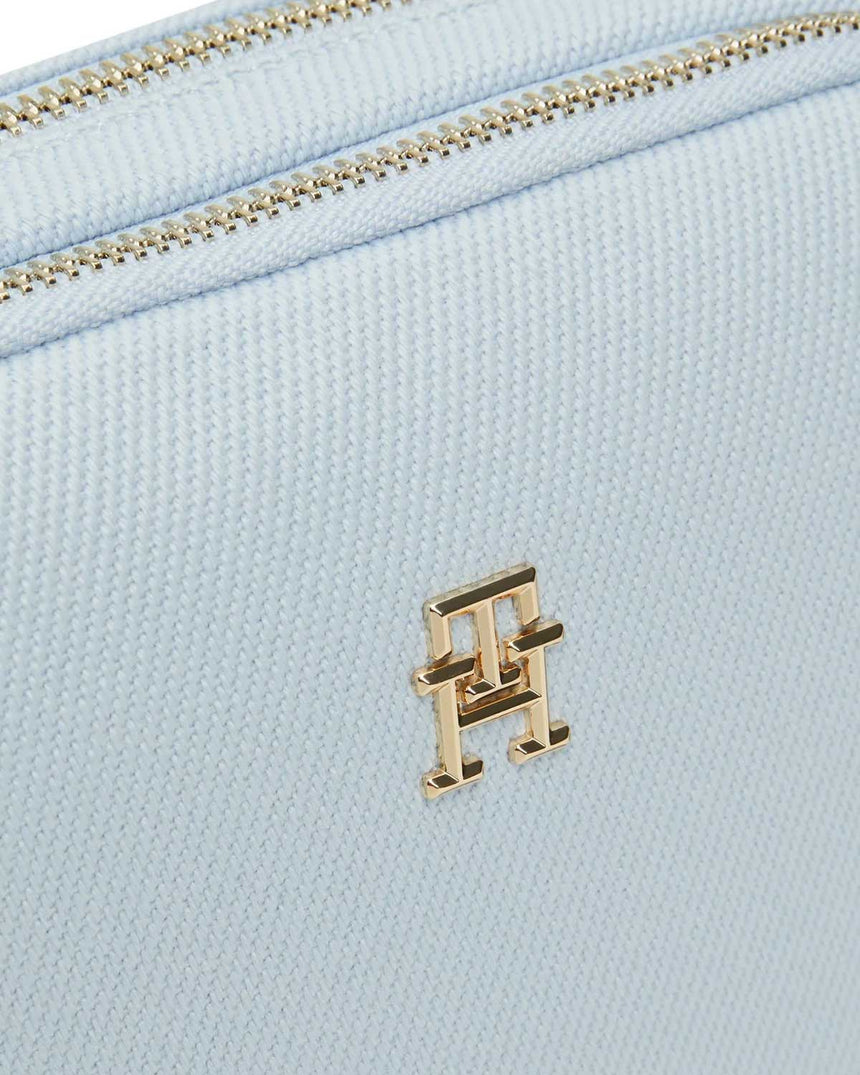 Tommy Hilfiger Poppy Canvas Crossover Çapraz Askılı Çanta Breezy Blue