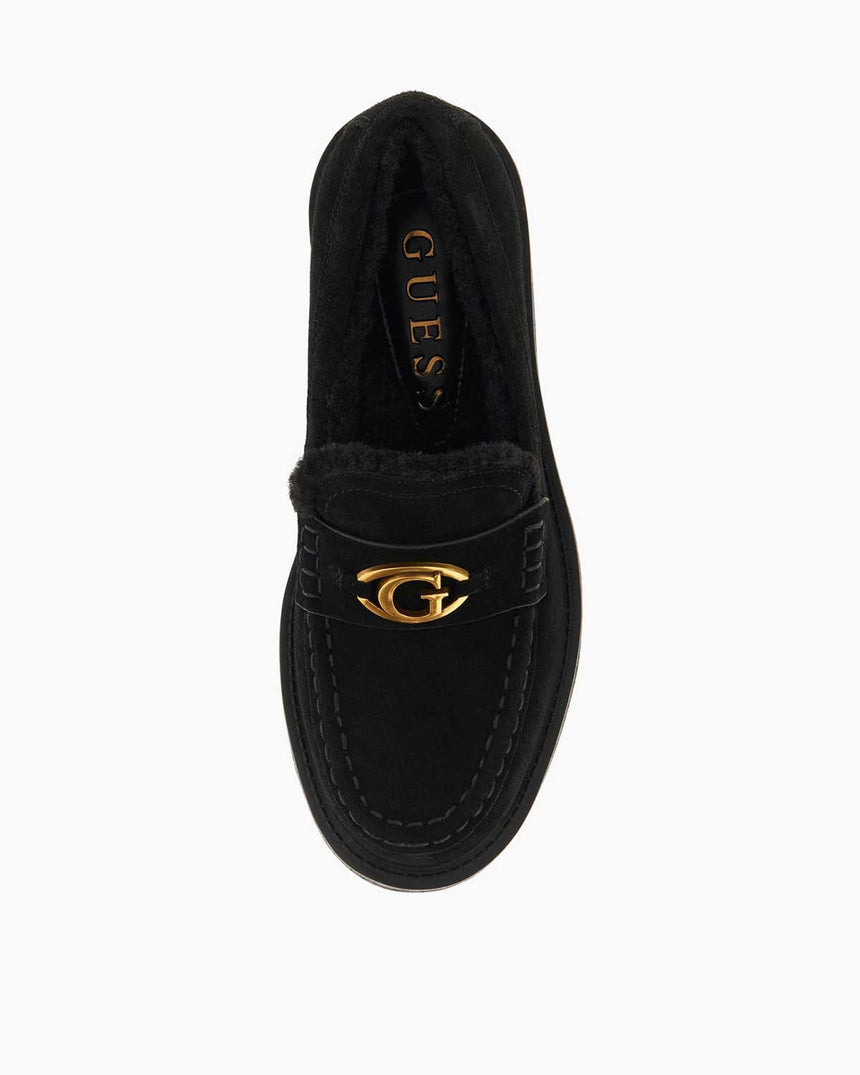 Guess Yanikay Kadın Deri Karışımlı Makosen Black/Black