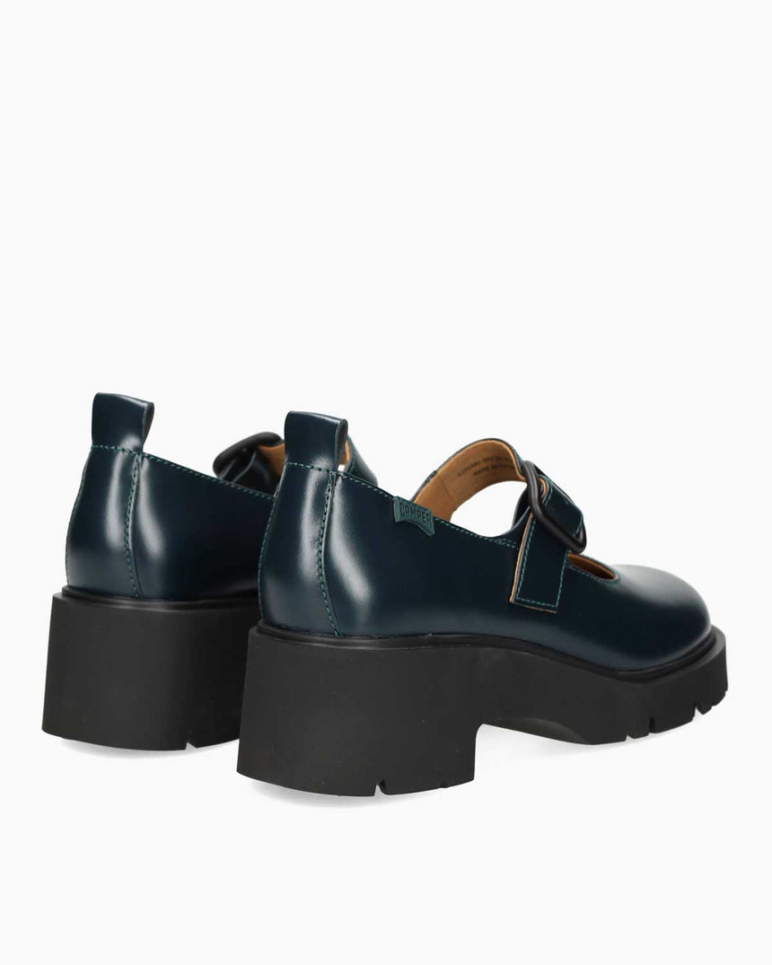 Camper Mary Jane Deri Ayakkabı Koyu Yeşil