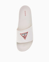 Guess Ön Logo Yazılı Terlik White