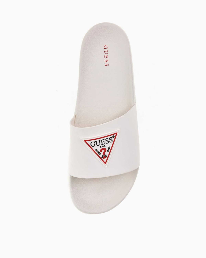 Guess Ön Logo Yazılı Terlik White