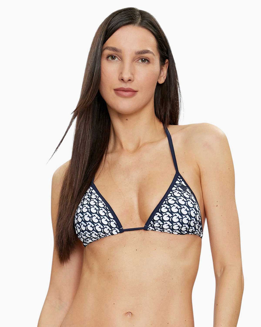 Guess Removable Padded Logolu Bikini Üstü Gj Double Layer Blue
