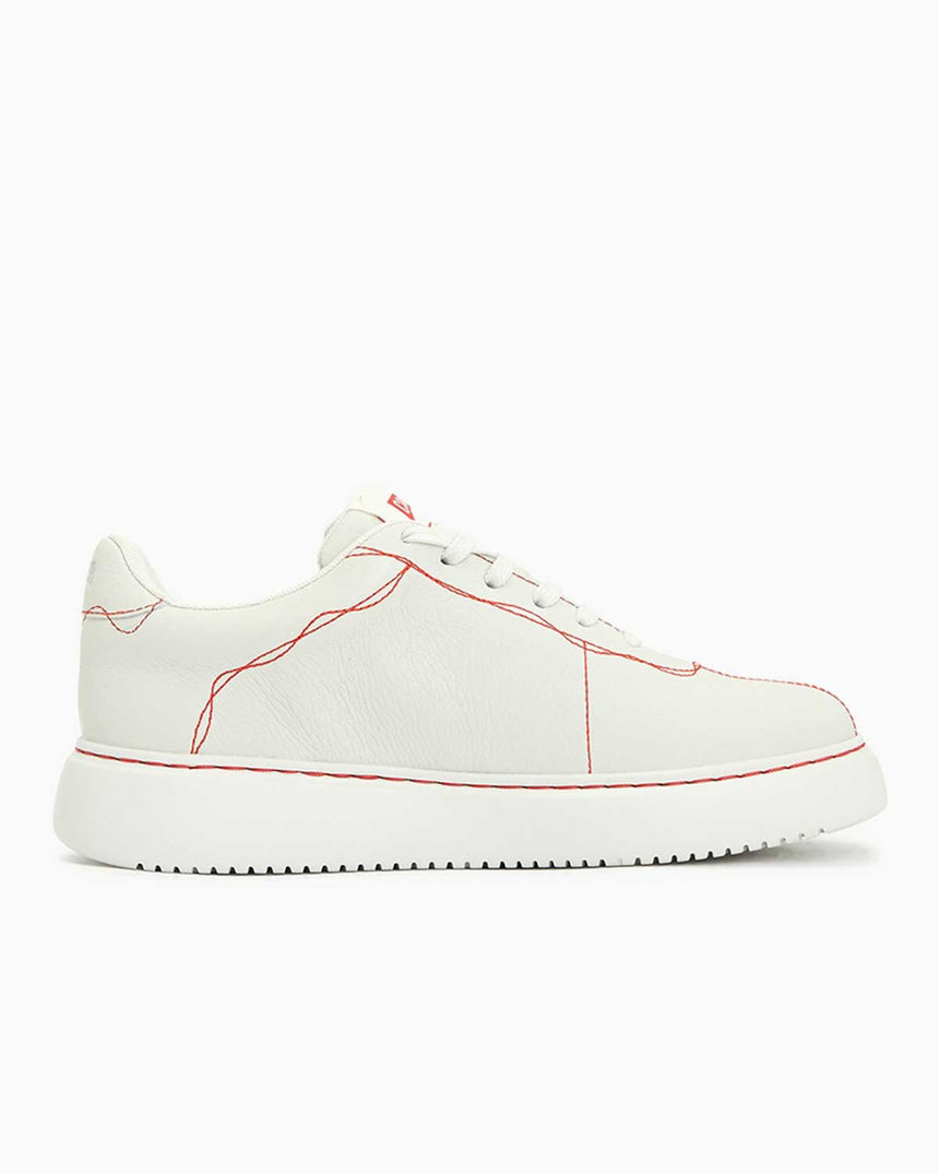 Camper Twins İp Desenli Deri Sneakers Beyaz