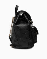 Guess Cresdia Small Flap Logolu  Sırt Çantası Black