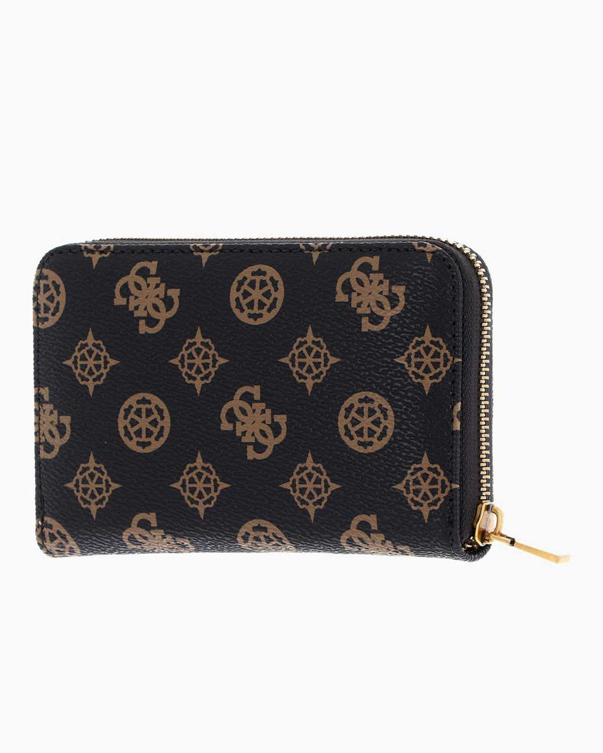 Guess Dagan Medium Monogram Cüzdan Mocha Logo