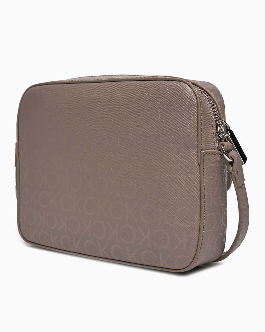 Calvin Klein Re-Lock Camera Bag Cinder Monogram Pu