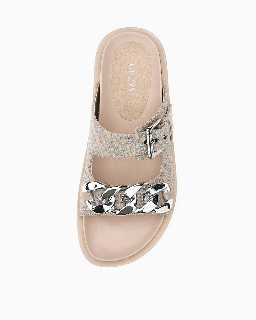 Guess Footwear Dress Kadın Sandalet Beige / Silver