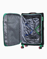 Benetton Kumaş Büyük Boy Valiz Siyah