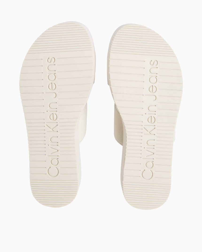 Calvin Klein Flatform Logolu Terlik Triple Turtle Dove