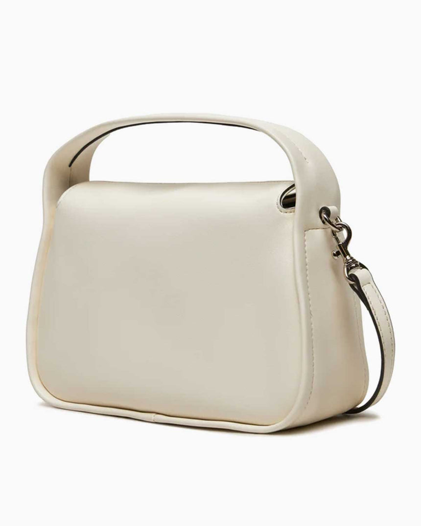 Calvin Klein Metal Mono Mini Logolu El Çantası Ivory