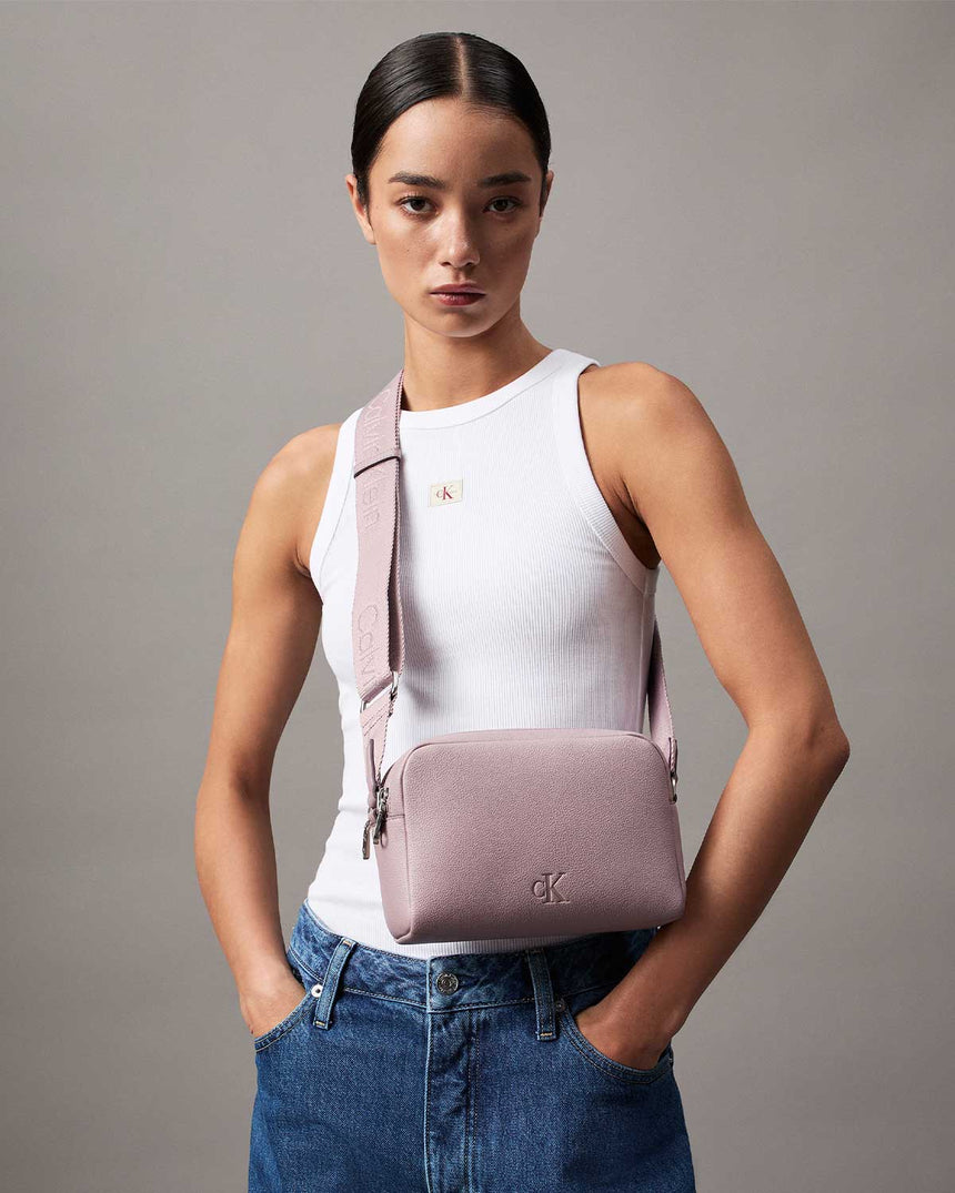 Calvin Klein Ultralight Kalın Askılı Camera Bag Quail