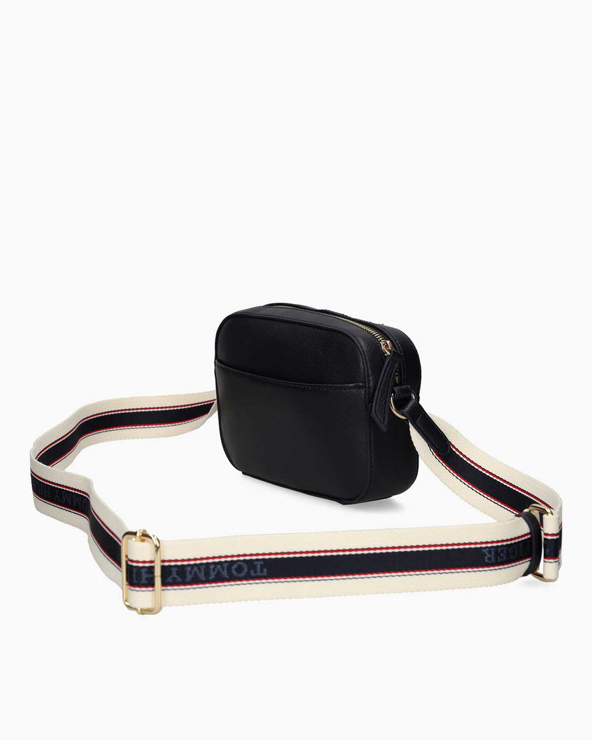 Tommy Hilfiger Logo Bantlo Kadın Kamera Çantası Space Blue Corp