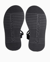 Calvin Klein Velcro Webbin Flat Terlik Triple Black