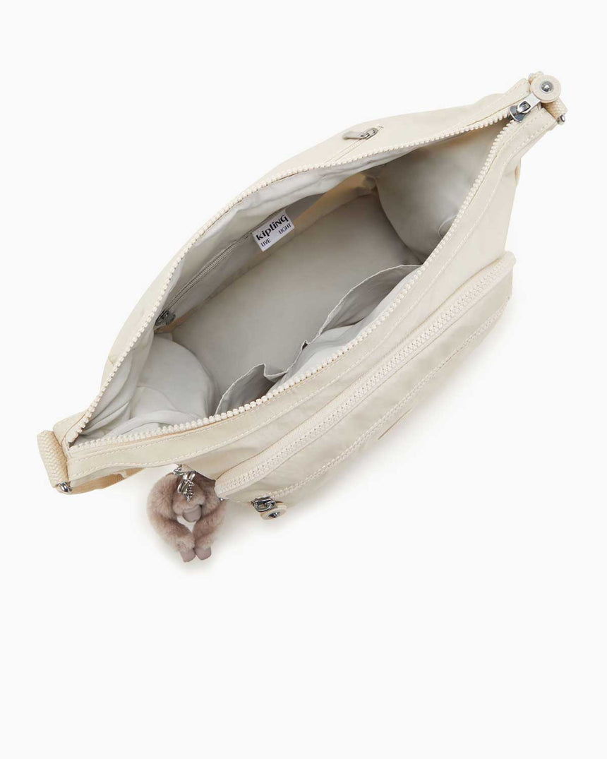 Kipling Gabbie Kadın Omuz Çantası Beige Pearl