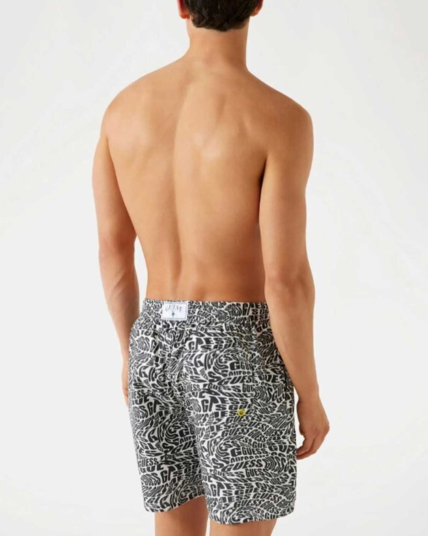 Guess Swimtrunk Medium Bottom Deniz Şortu Black Disto