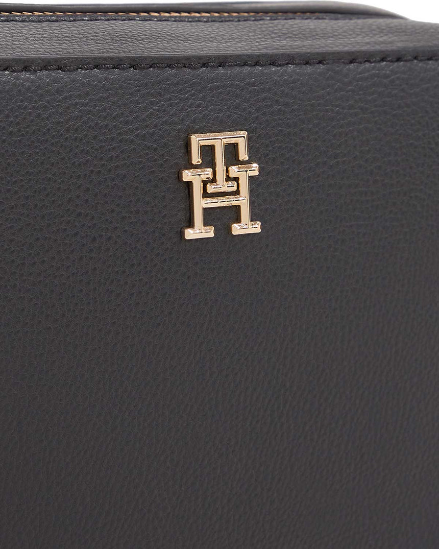 Tommy Hilfiger Soft Logo Kalın Askılı Çapraz Çanta Black