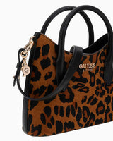 Guess Domitilla Kadın Deri El Çantası Leopard