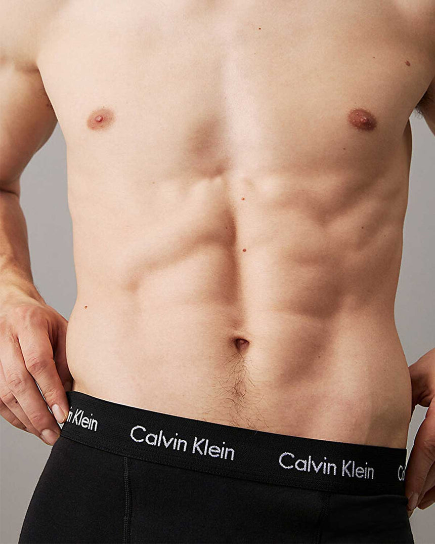 Calvin Klein Trunk 3Pk Underwear Bottoms Boxer Black/Shade/Slate Turq Wbs