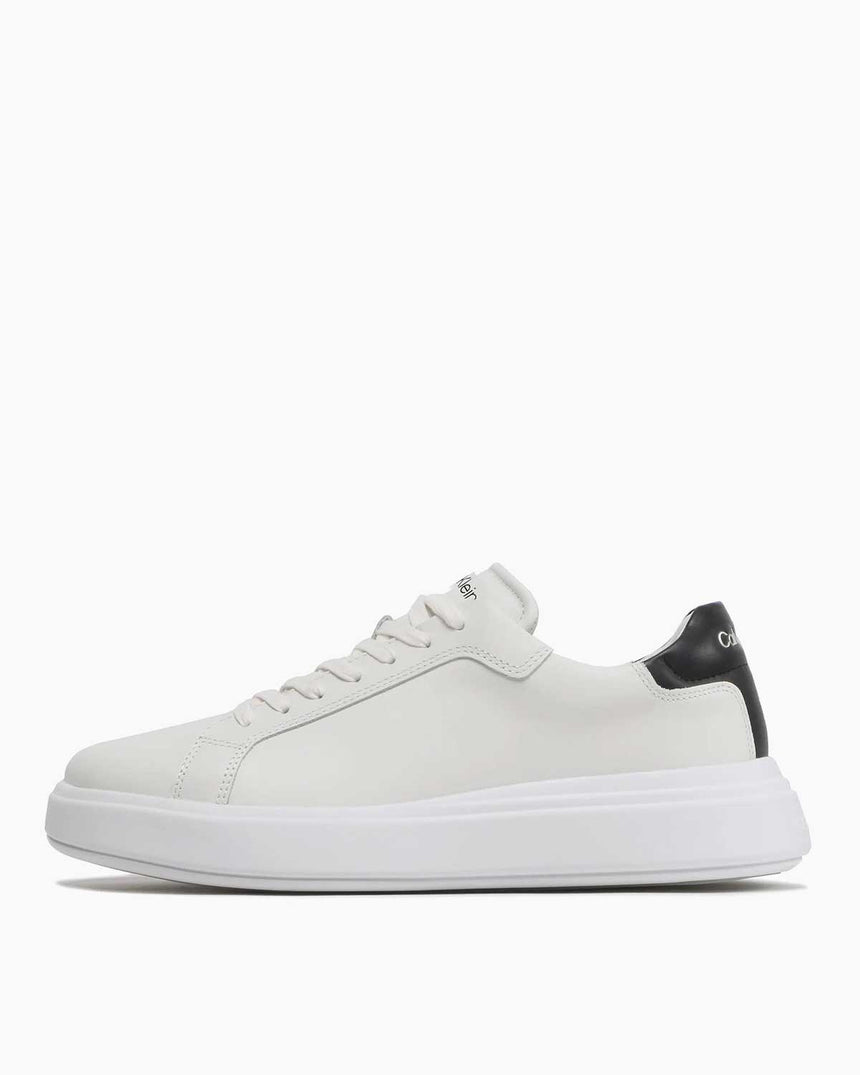 Calvin Klein Low Top Lace Up Sneaker White - Black
